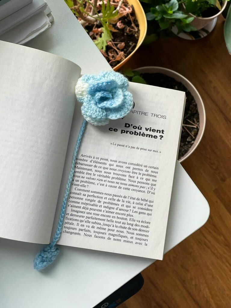 marca paginas de libros tejido a crochet
