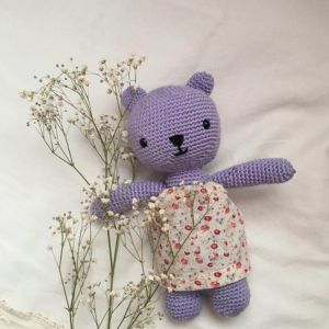 oso amigurumi delicado