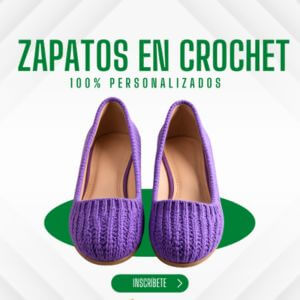 zapatos en crochet personalizados